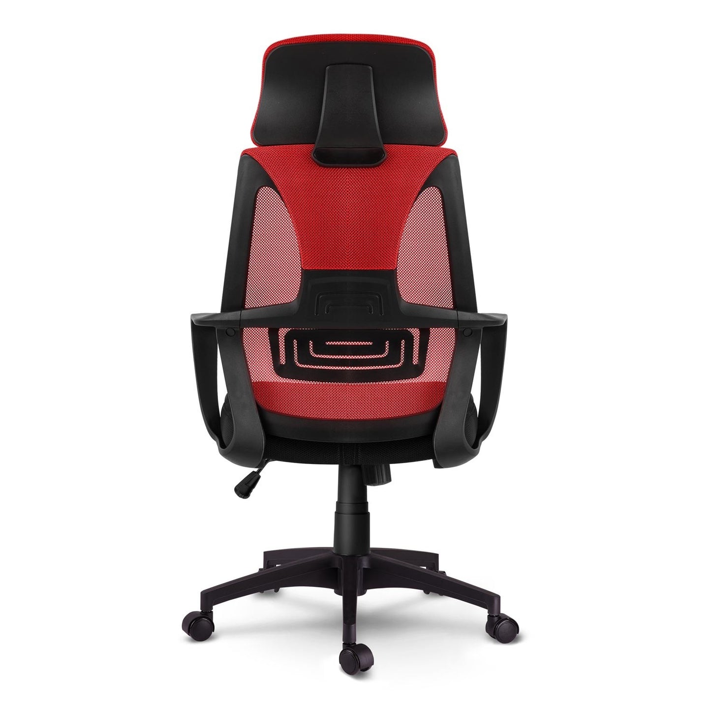 Ergonomic office chair with micromesh Praga - red/black
