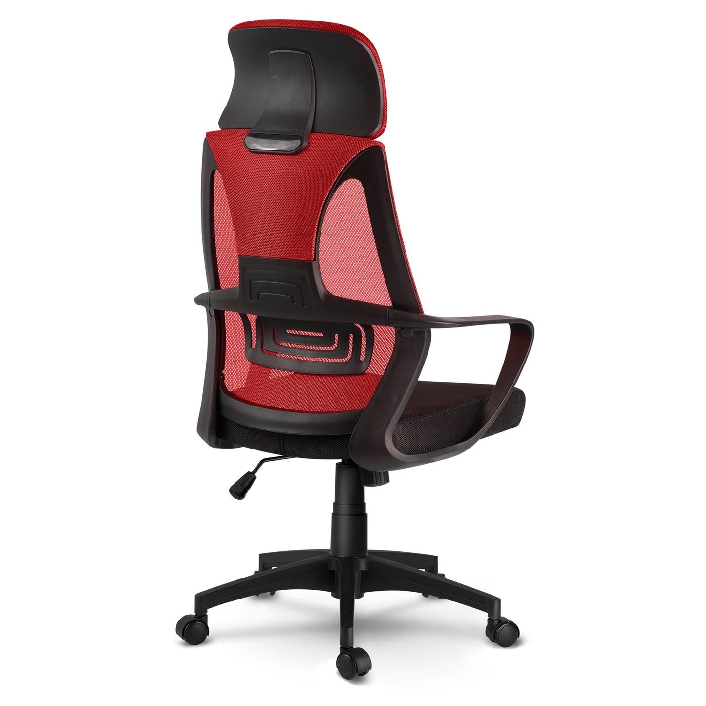 Ergonomic office chair with micromesh Praga - red/black