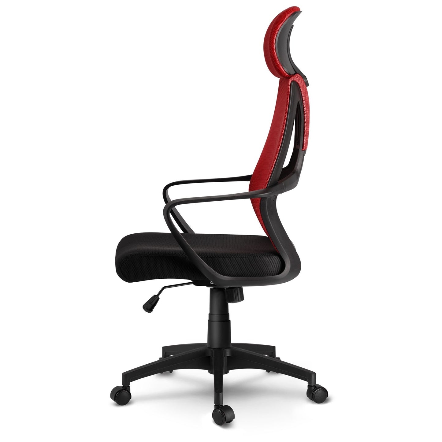 Ergonomic office chair with micromesh Praga - red/black