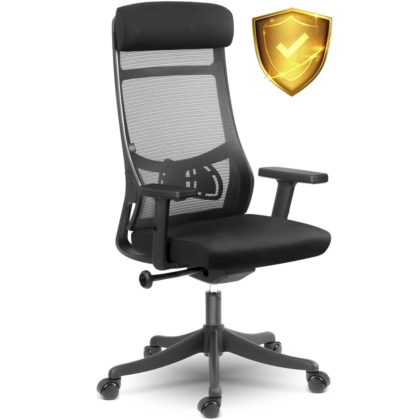 Ergonomic office chair with micro mesh, Sofotel Brema, black