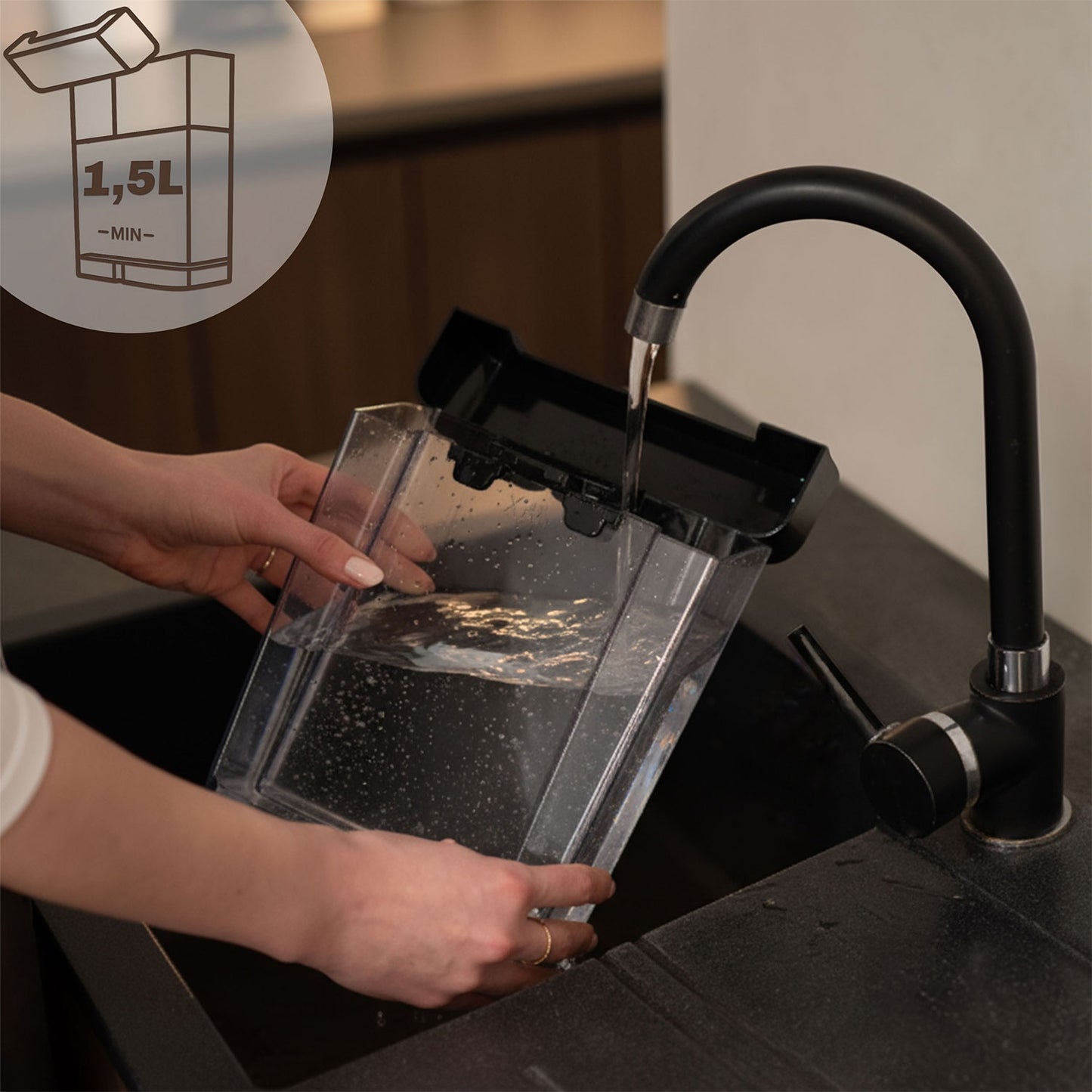 Espresso Machine with Milk Frother, 20 Bar Pressure, Black