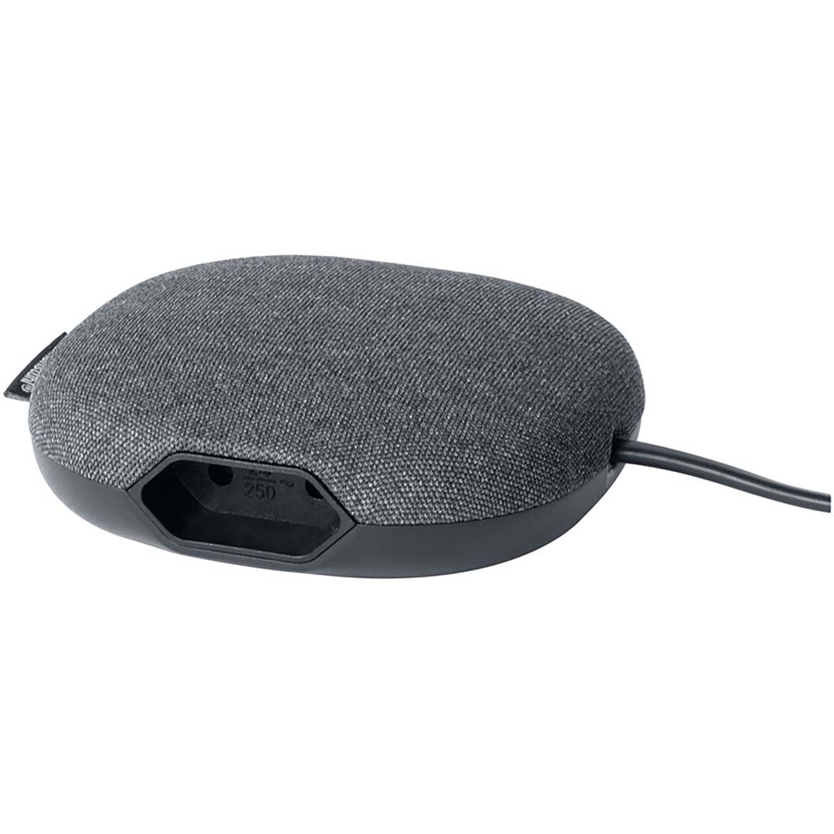 Estilo charging station with textile surface (furniture socket with 1x Euro socket and 2x USB charger, including velcro)