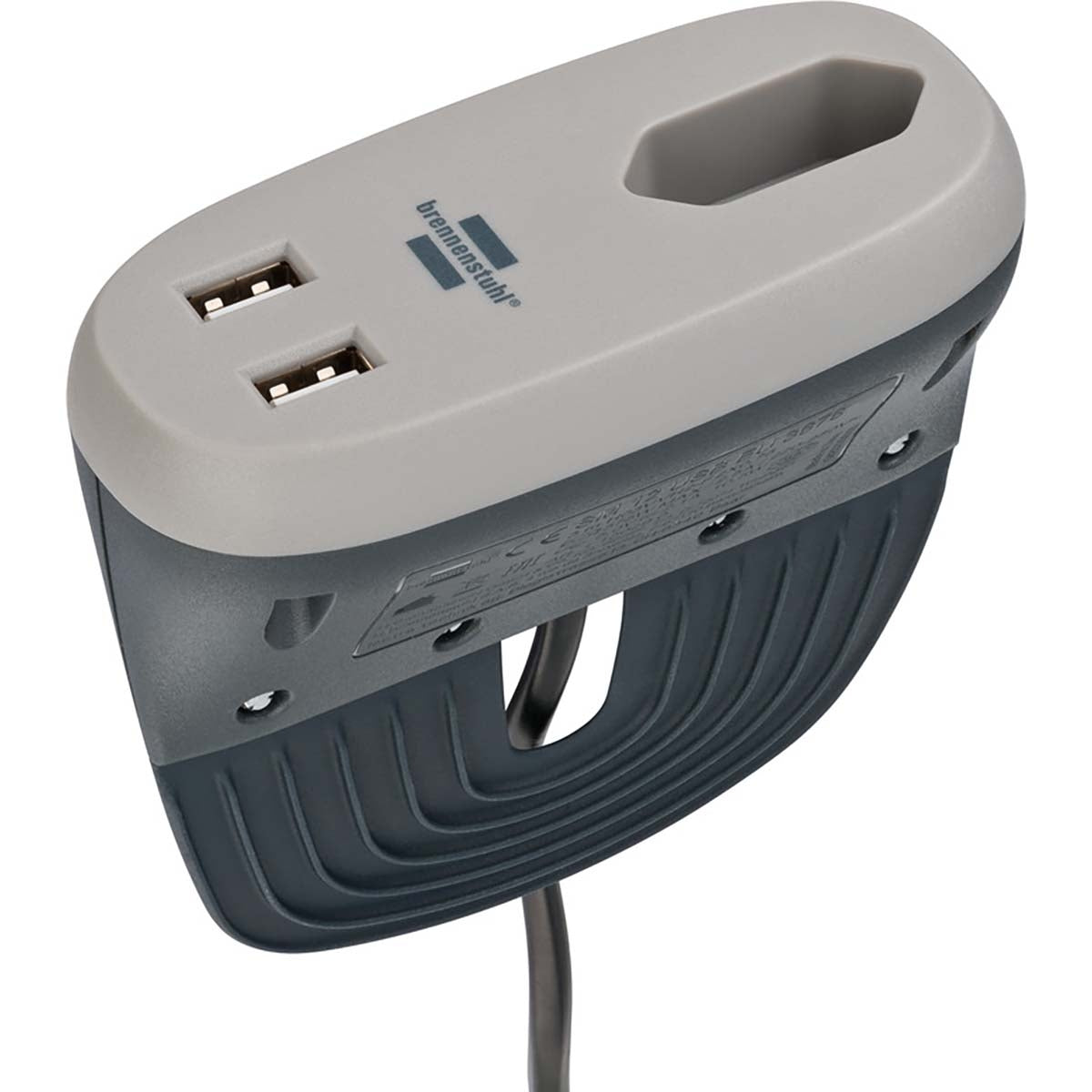 Estilo sofa socket with USB charging function (sofa socket with 1x Euro socket and 2x USB charger, bed socket with mounting rail) EURO