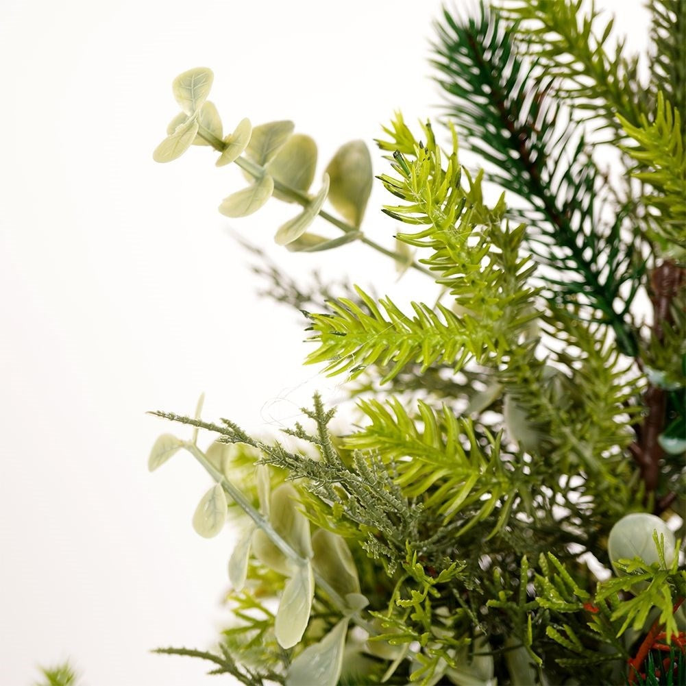 Eucalyptus Christmas Tree in Black Pot - 45 cm High