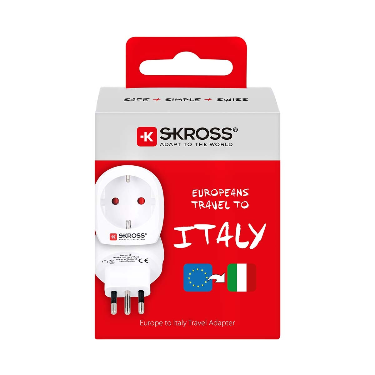 Europe to Italy For 2- and 3-pole devices