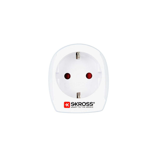 Europe to USA Travel Adapter, Earthed, 2-3 Pole Devices