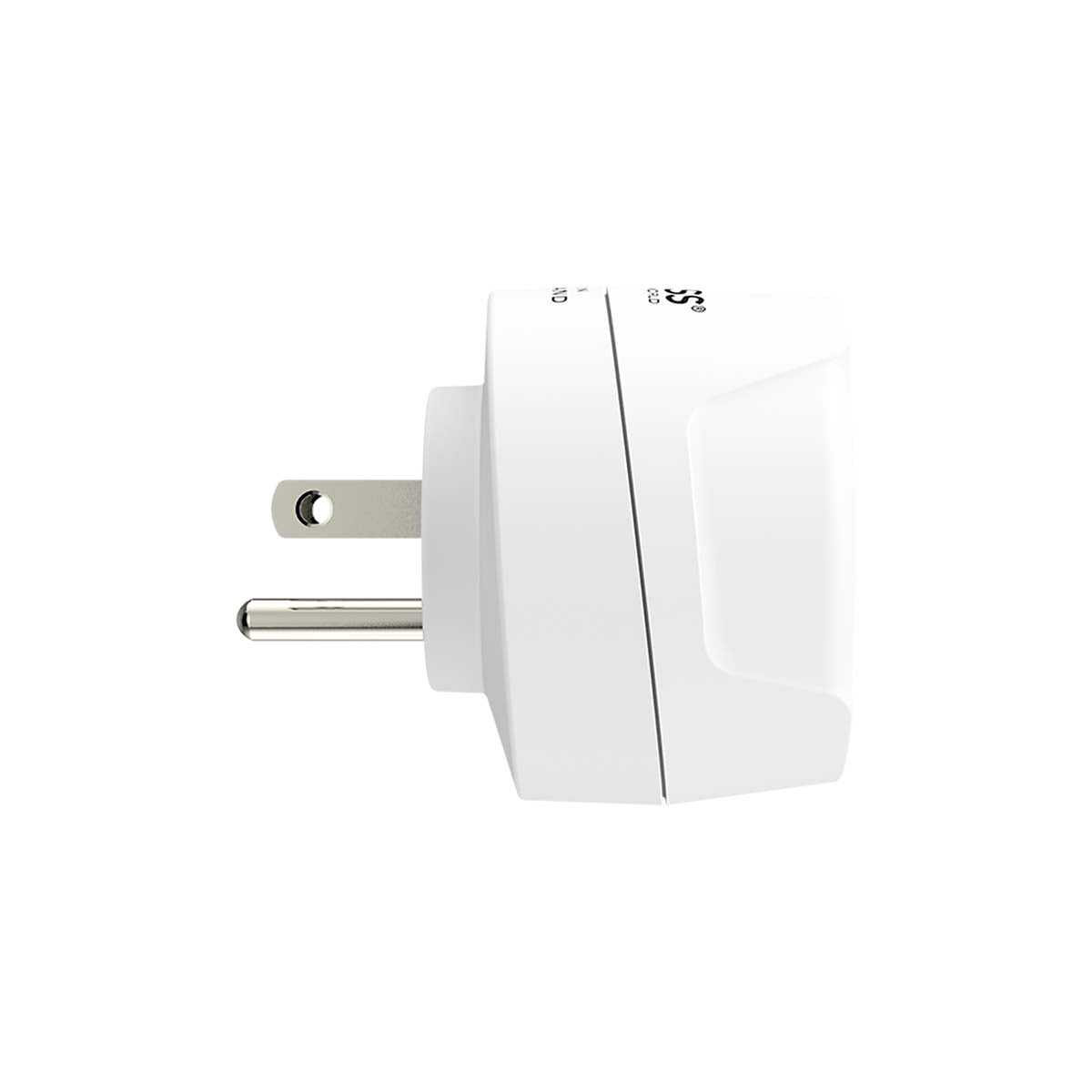 Europe to USA Travel Adapter, Earthed, 2-3 Pole Devices