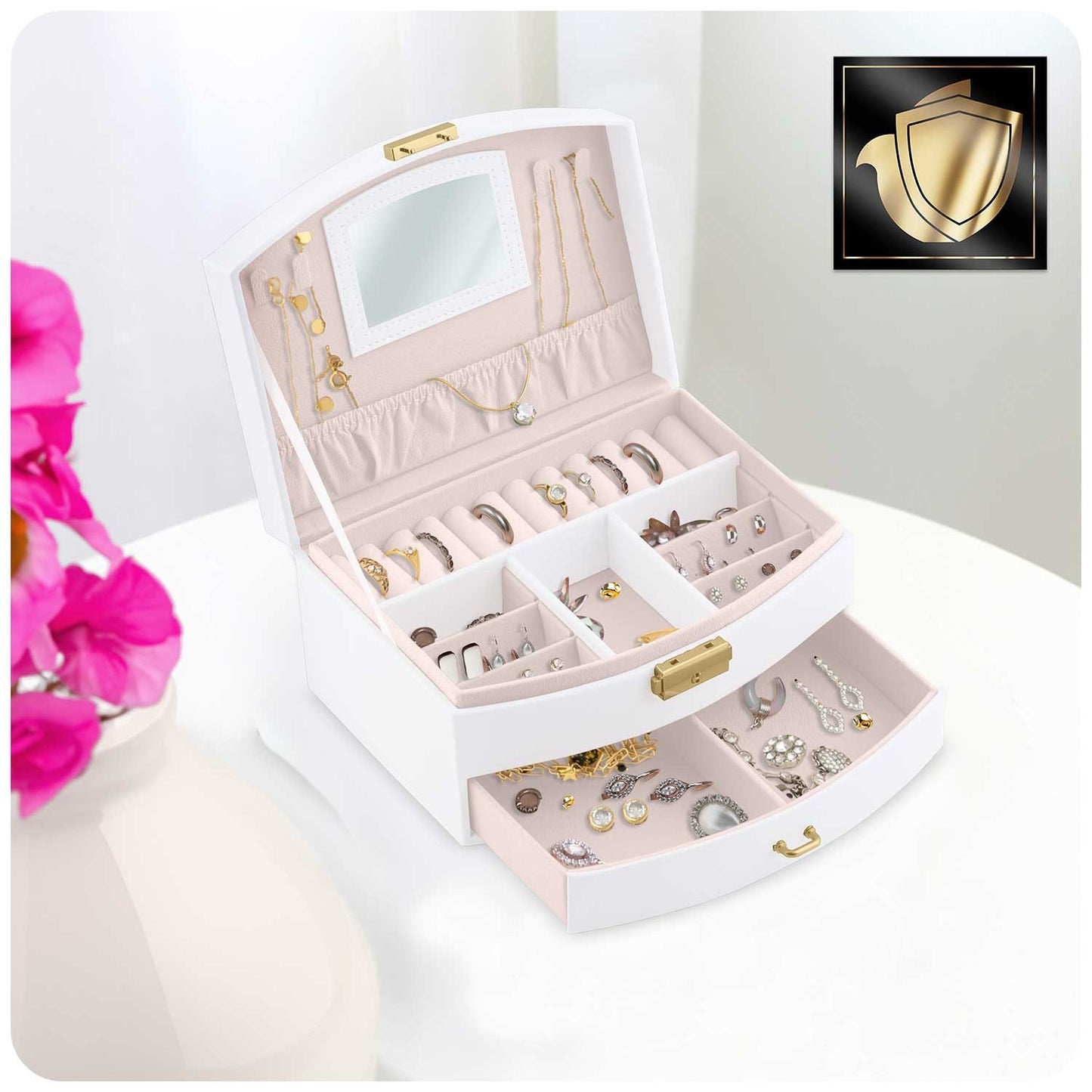 Exclusive Jewelery box Massido MS-708 - White