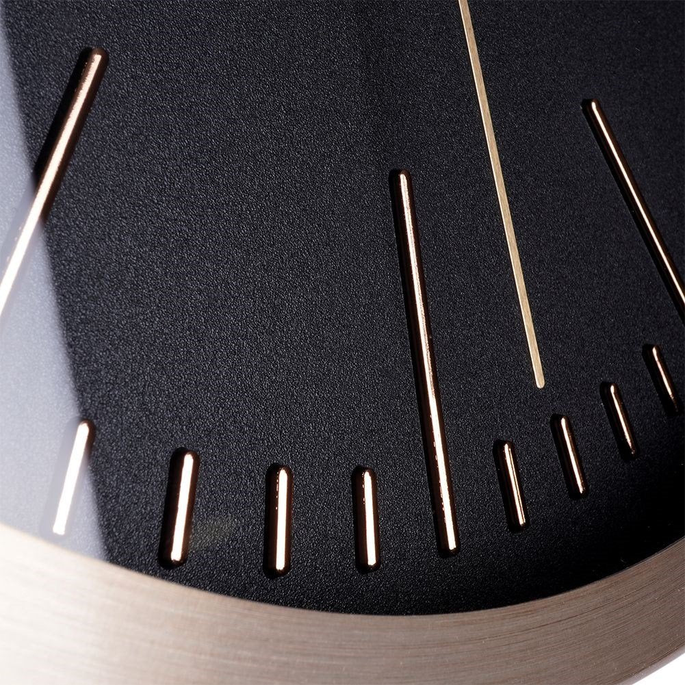 Exclusive Wall Clock 30cm Black Dial Golden Frames
