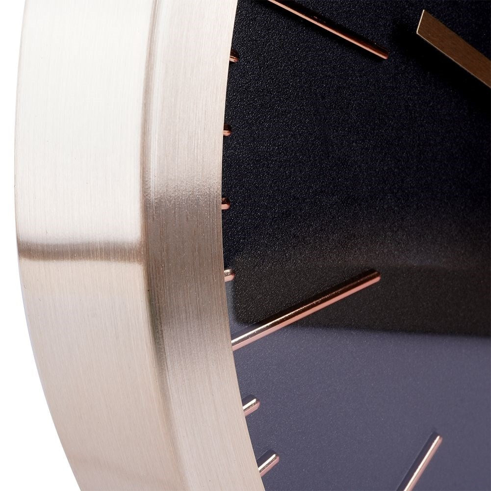 Exclusive Wall Clock 30cm Black Dial Golden Frames