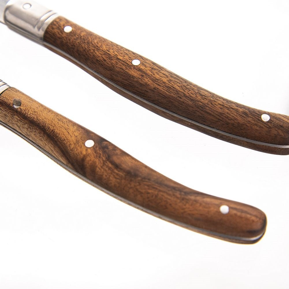 Exclusive cutlery set for steak and pizza in stainless steel
