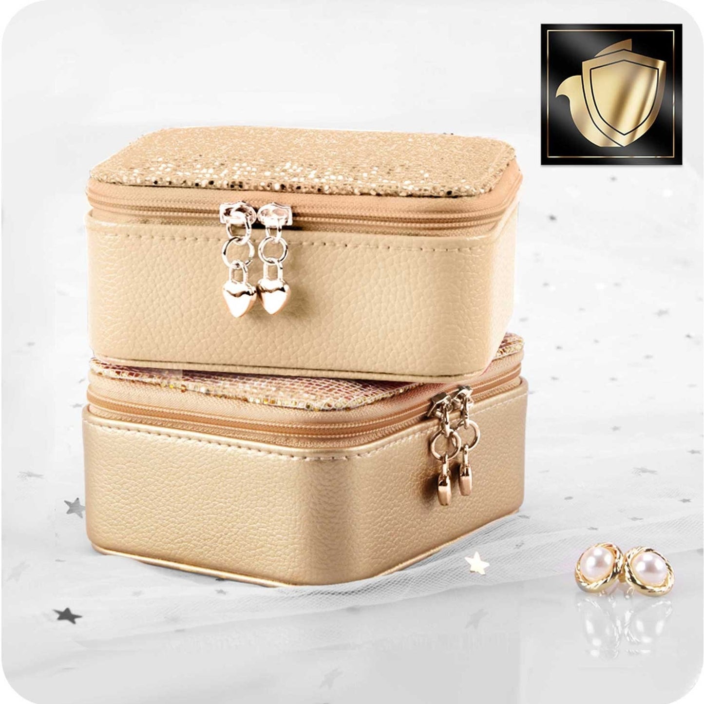 Exclusive jewelry box MS-701 Massido - Gold