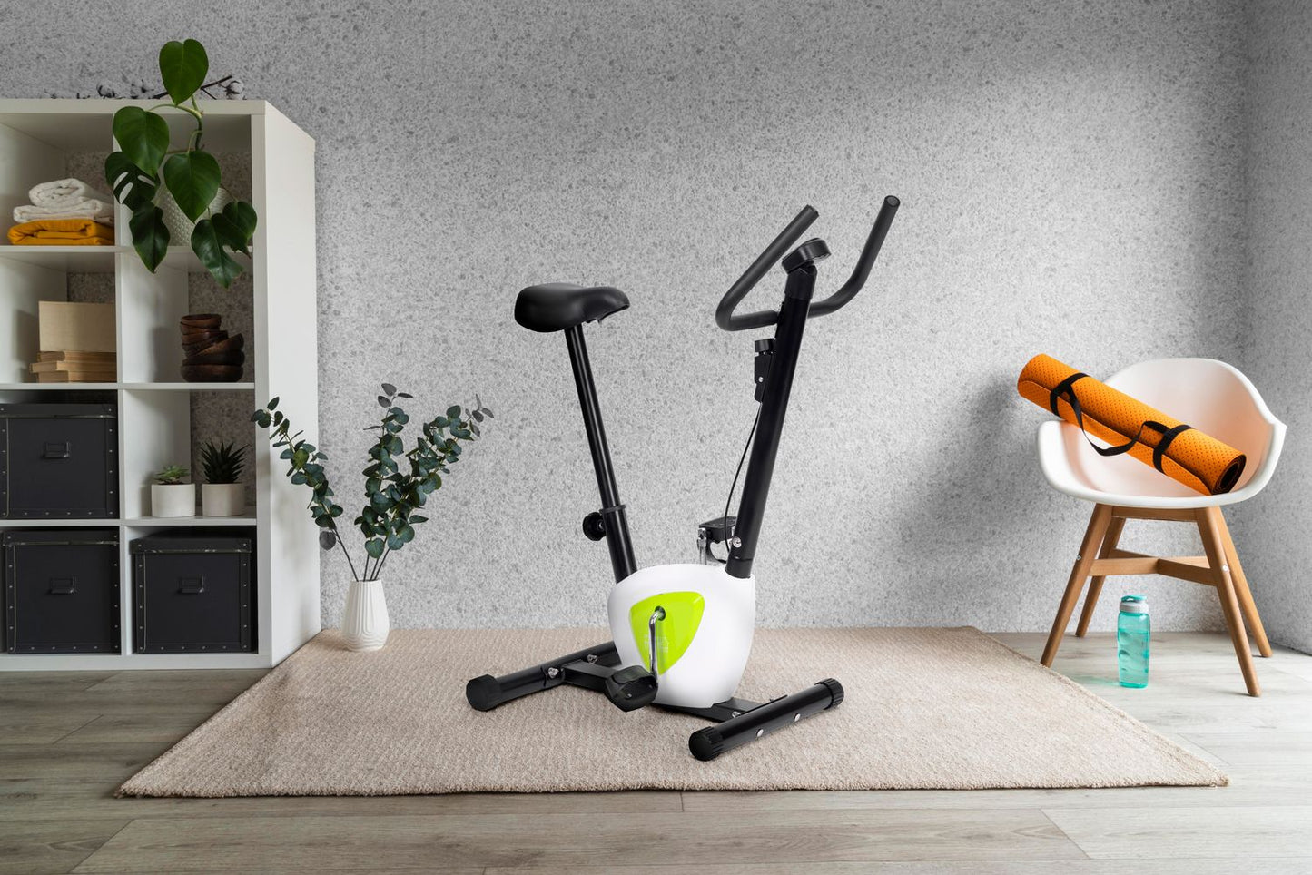 Exercise bike stationary fitness bike for home exercises mechanical load ModernHome
