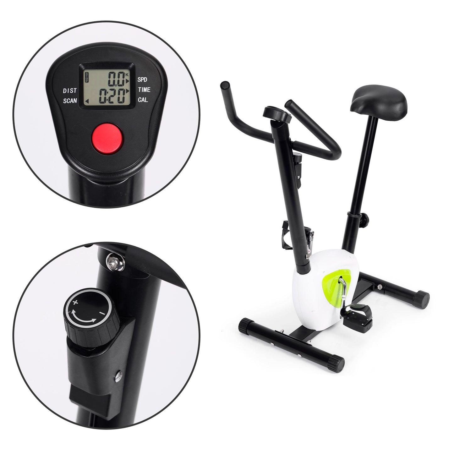 Exercise bike stationary fitness bike for home exercises mechanical load ModernHome