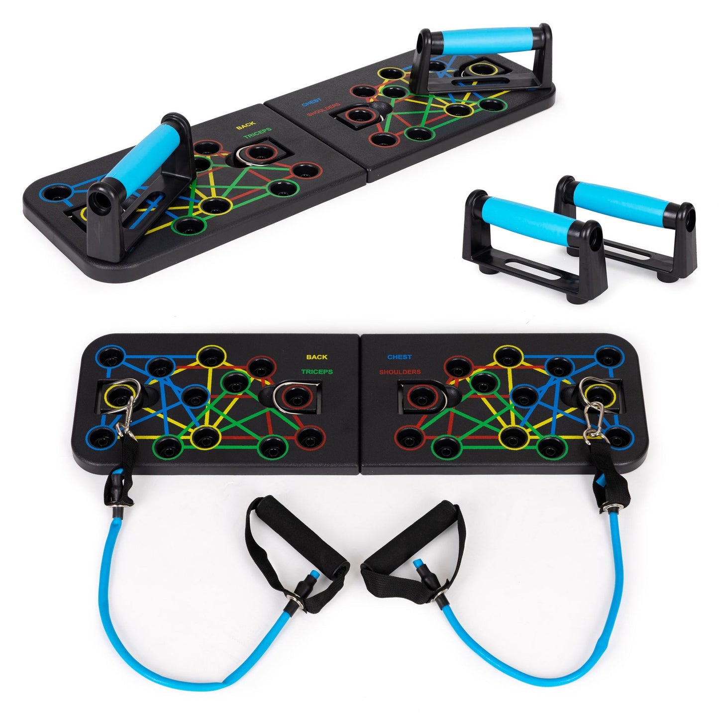 Exercise board grips for push-ups set 25in1