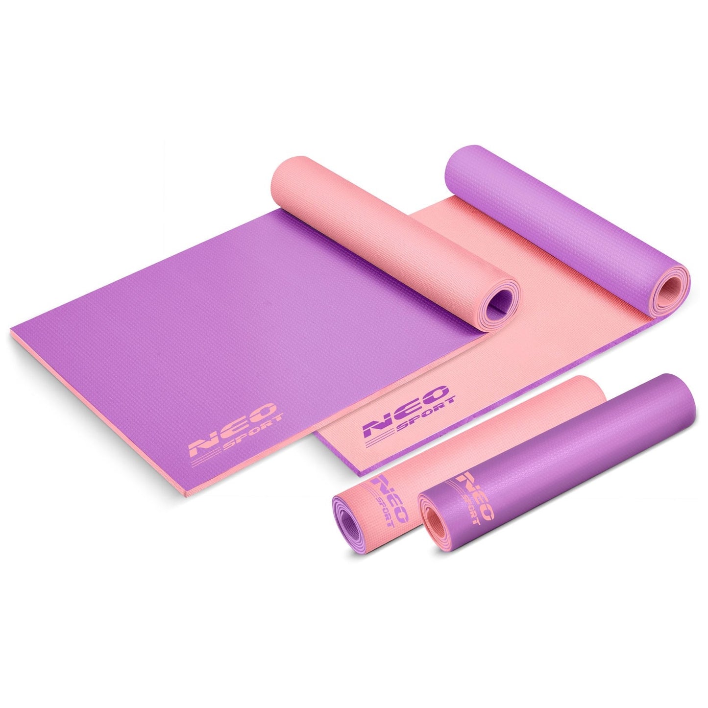 Exercise mat 173 x 61 x 0.6 cm Neo-Sport - 19203 purple-pink