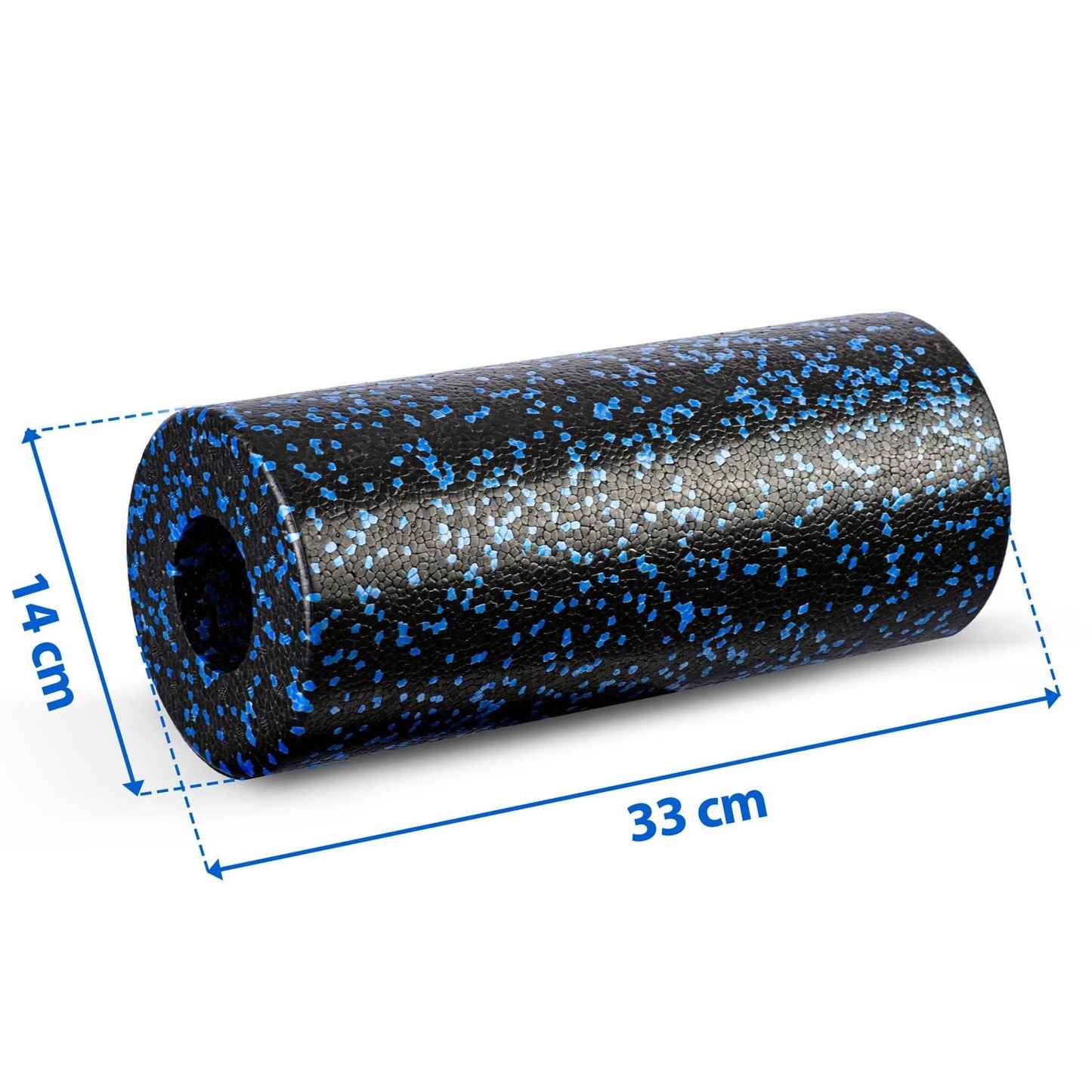 Exercise roller 33x14cm NS-954 black and blue