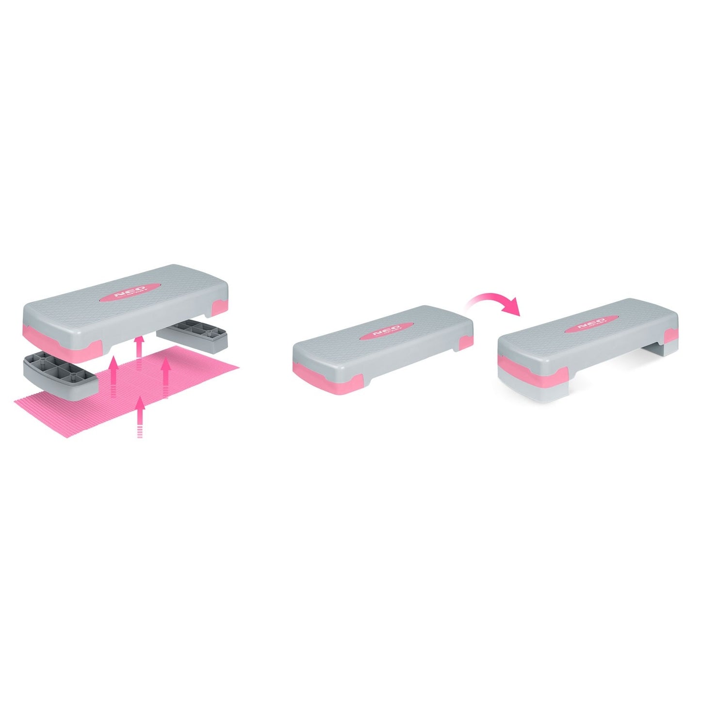 Exercise step 2 levels NS-401 pink