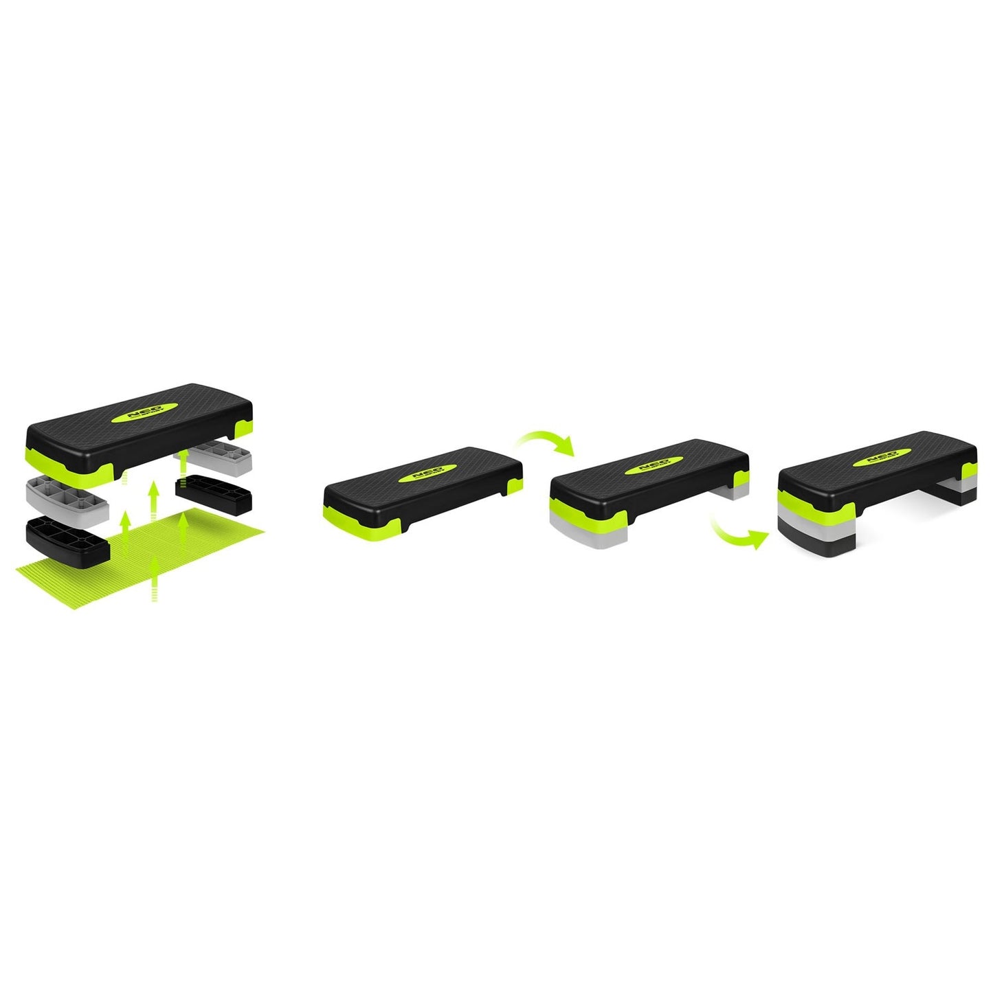 Exercise step 3 steps NS-400 green