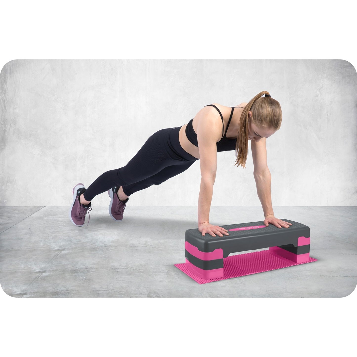 Exercise step 3 steps NS-400 pink