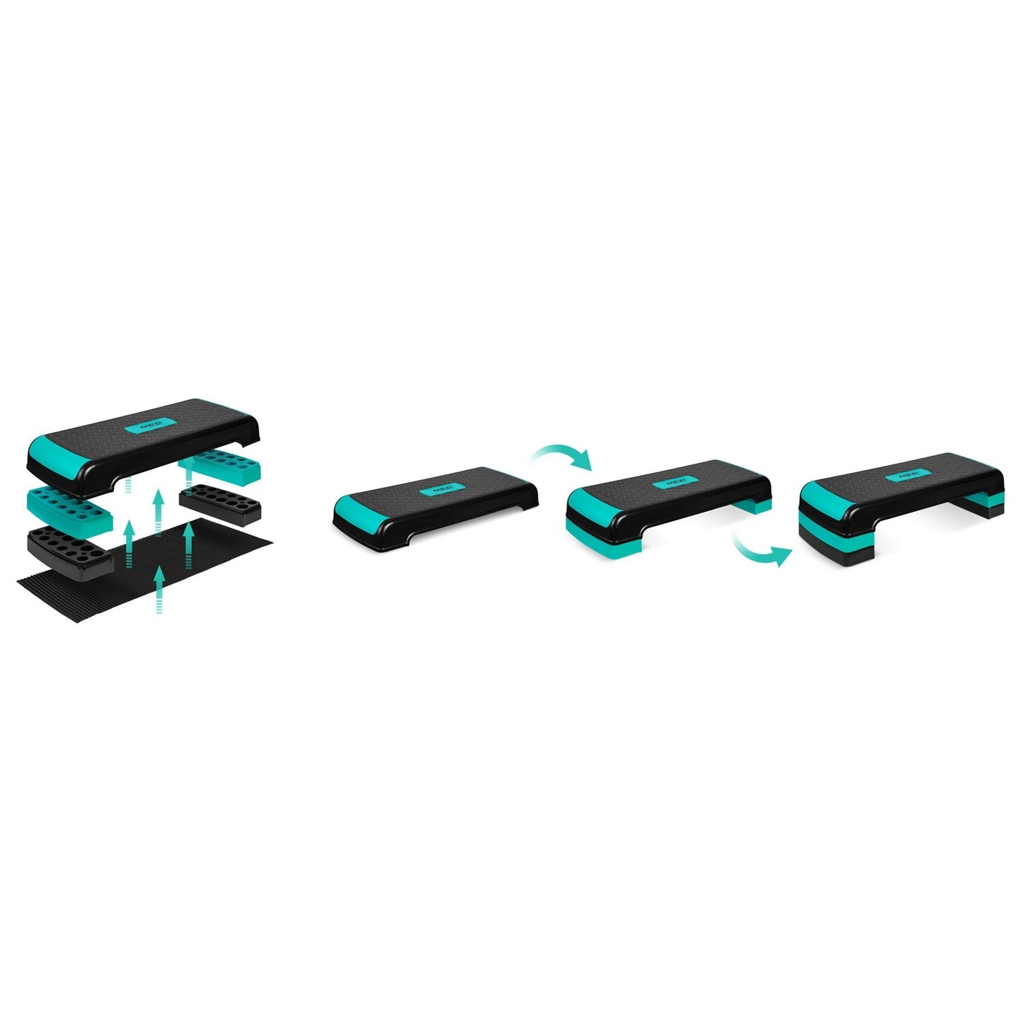 Exercise step 3 steps NS-402 turquoise