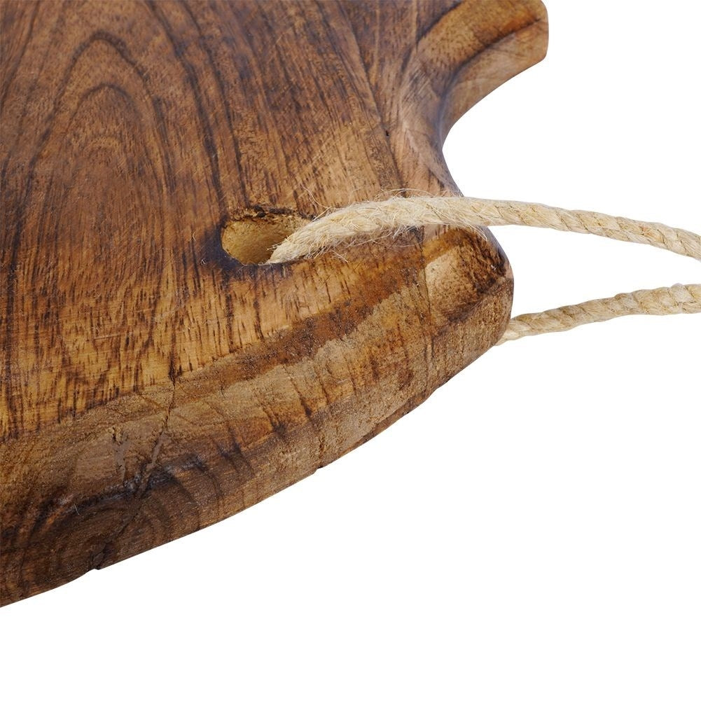 Exotic mango wood kitchen board - unique aged look and shape