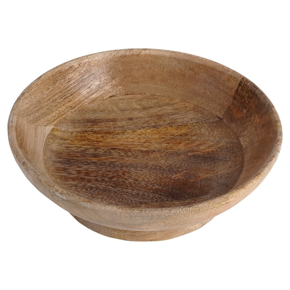 Exotic mango wood serving bowls with a unique design