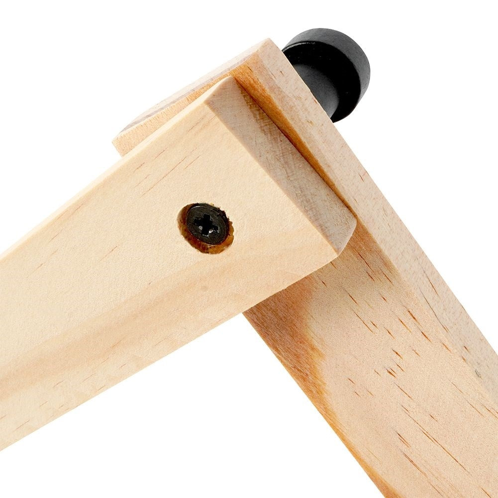 Expandable Clothes Hanger with 9 Black Wooden Hooks