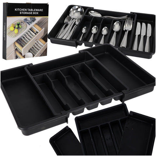 Expandable Cutlery Drawer Organizer, Adjustable, 8 Compartments