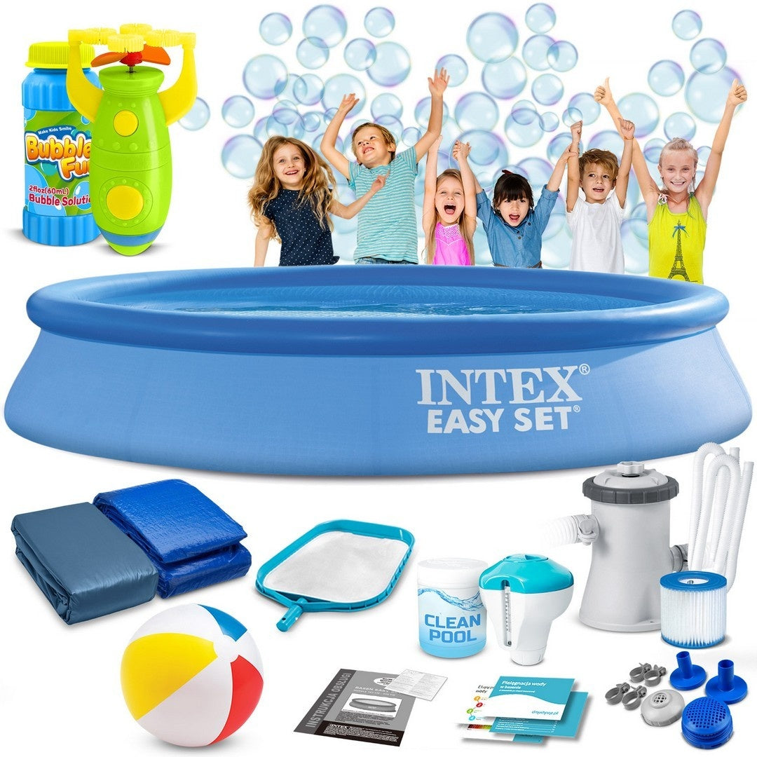 Expandable garden pool 305 x 61 cm 16in1 INTEX 28118 + bubble machine FREE