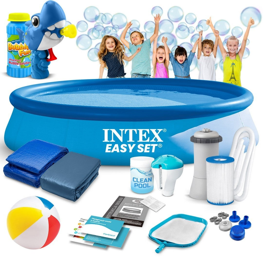 Expandable garden pool 366 x 76 cm 15in1 INTEX 28132 + bubble machine FREE