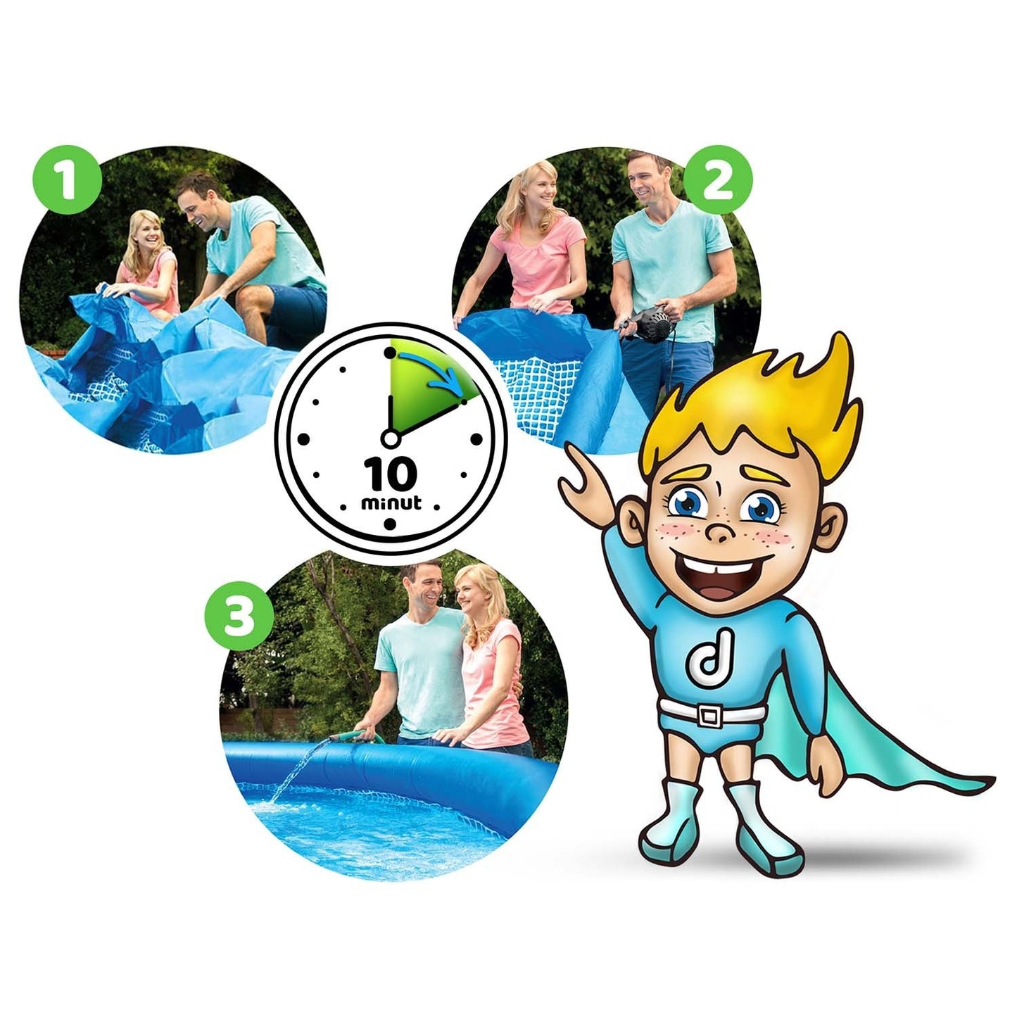 Expansion garden pool 244 x 61 cm 6in1 INTEX 28106