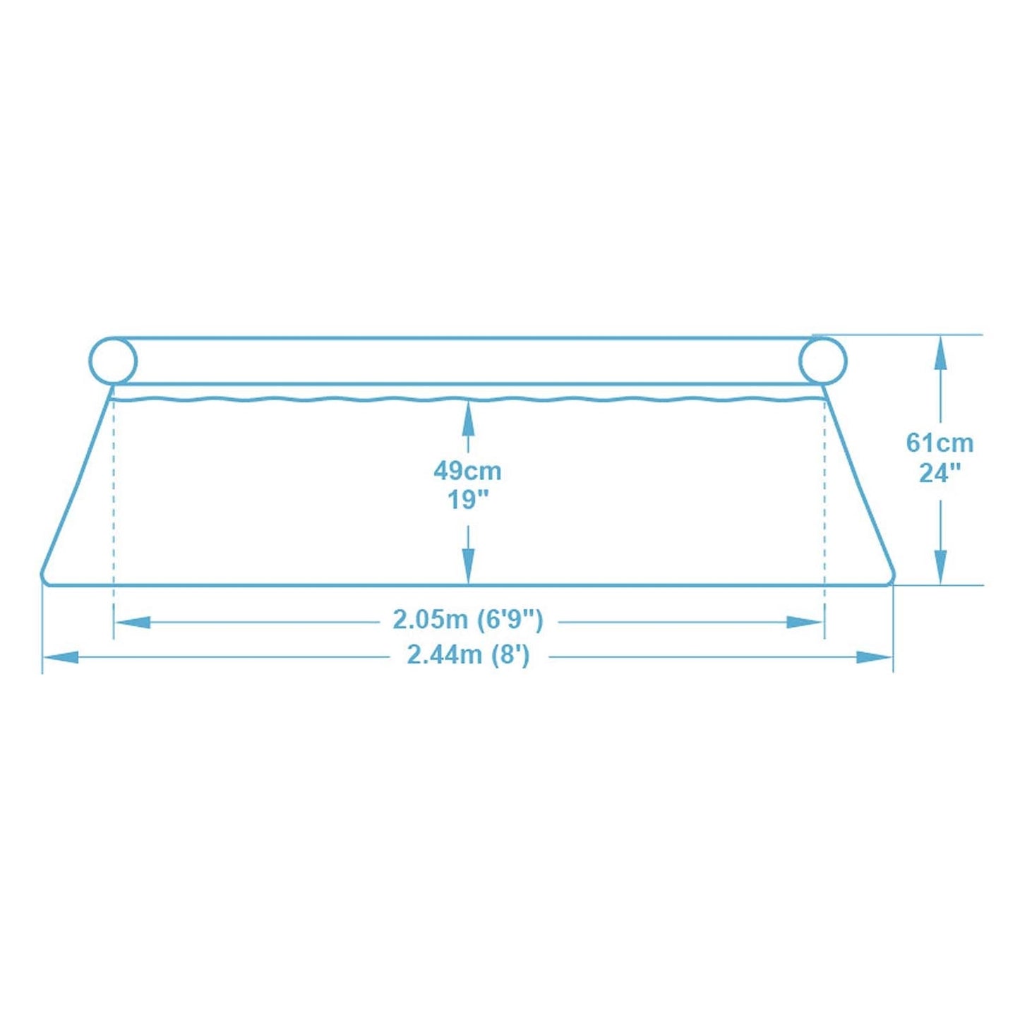 Expansion garden pool 244 x 61 cm 9in1 Bestway 57450