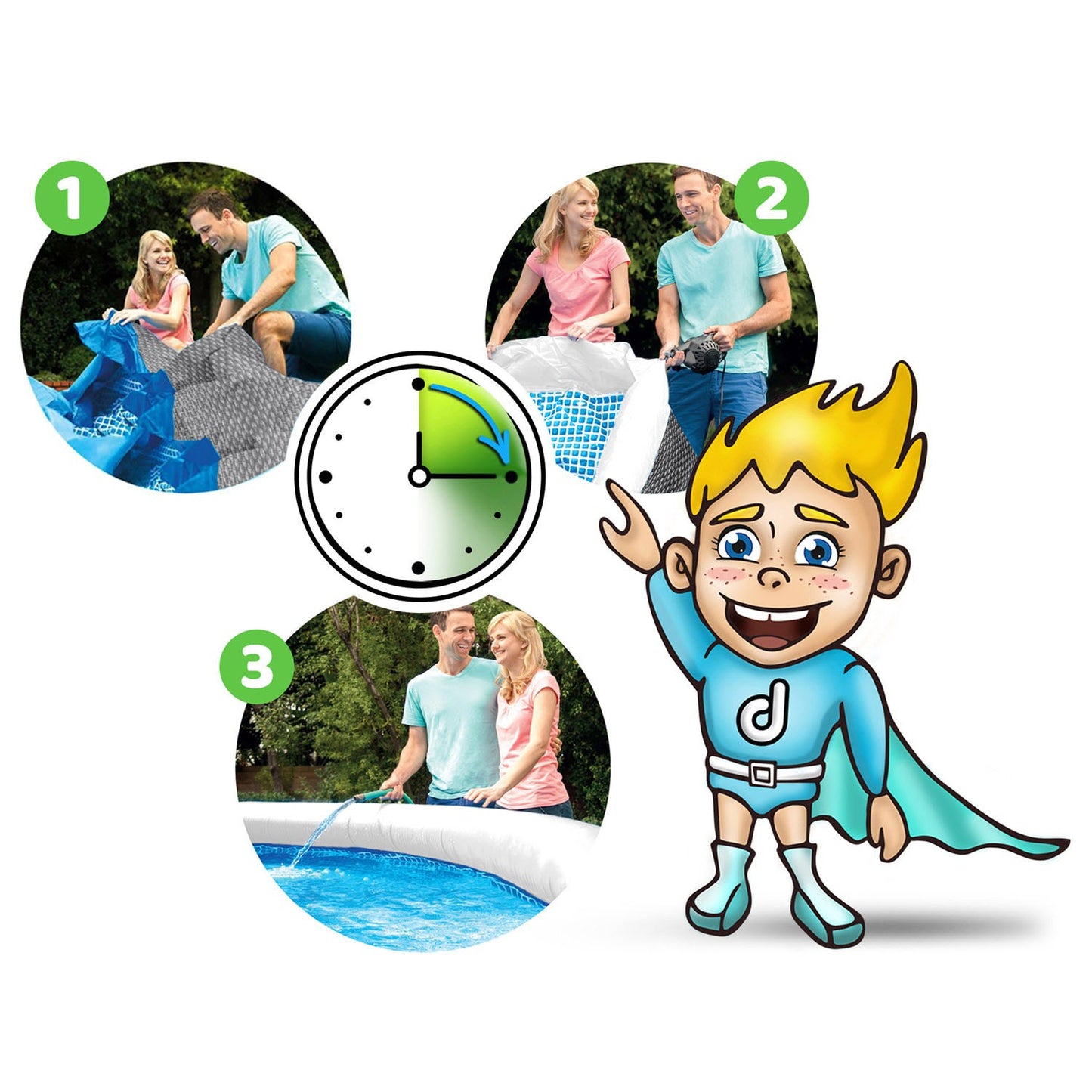 Expansion garden pool 366 x 76 cm 16in1 Bestway 57445