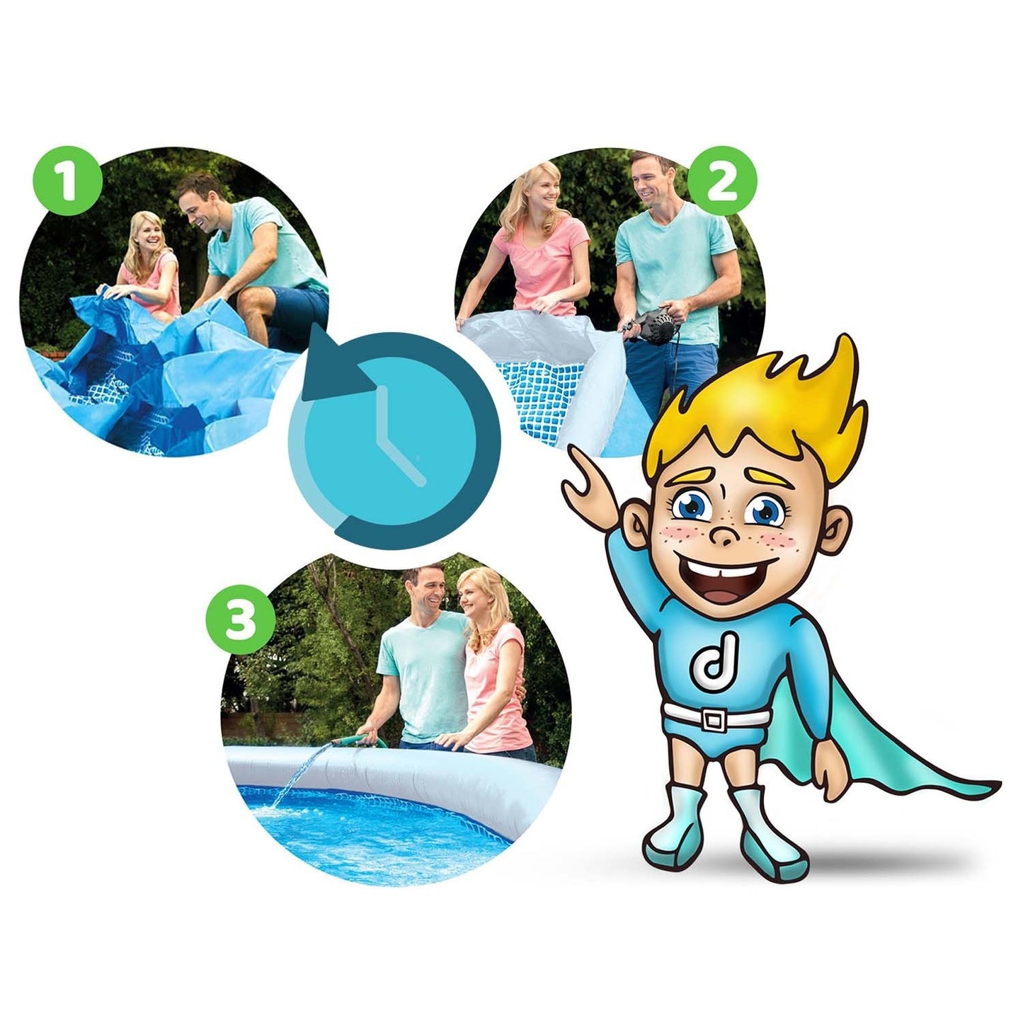 Expansion garden pool 366 x 76 cm 4in1 Bestway 57443
