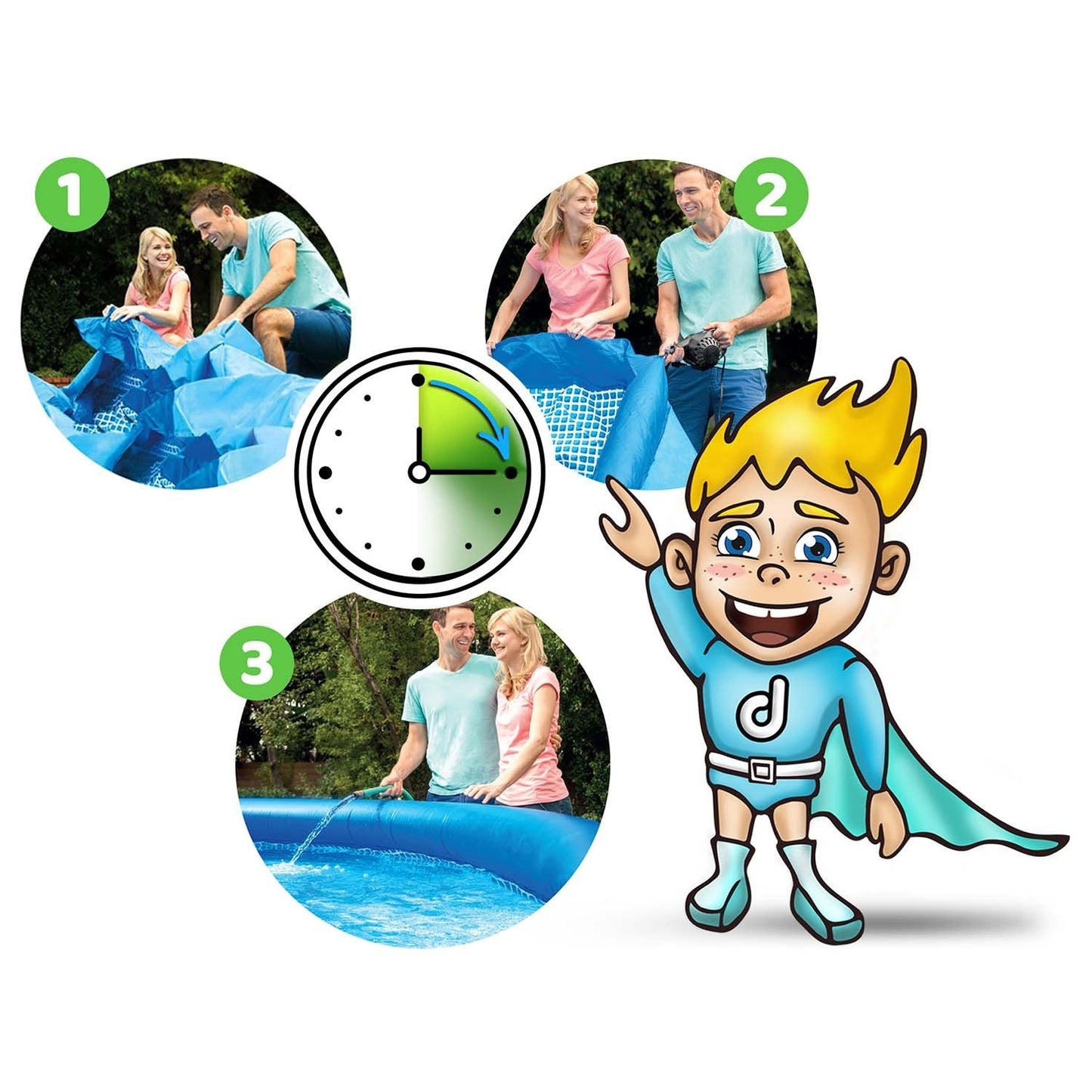 Expansion garden pool 457 x 84 cm 17in1 Bestway 57313
