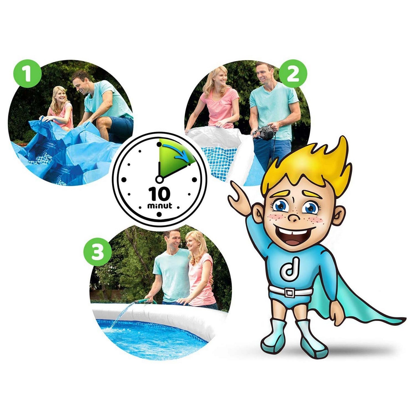 Expansion pool for children 183 x 51 cm INTEX 28101