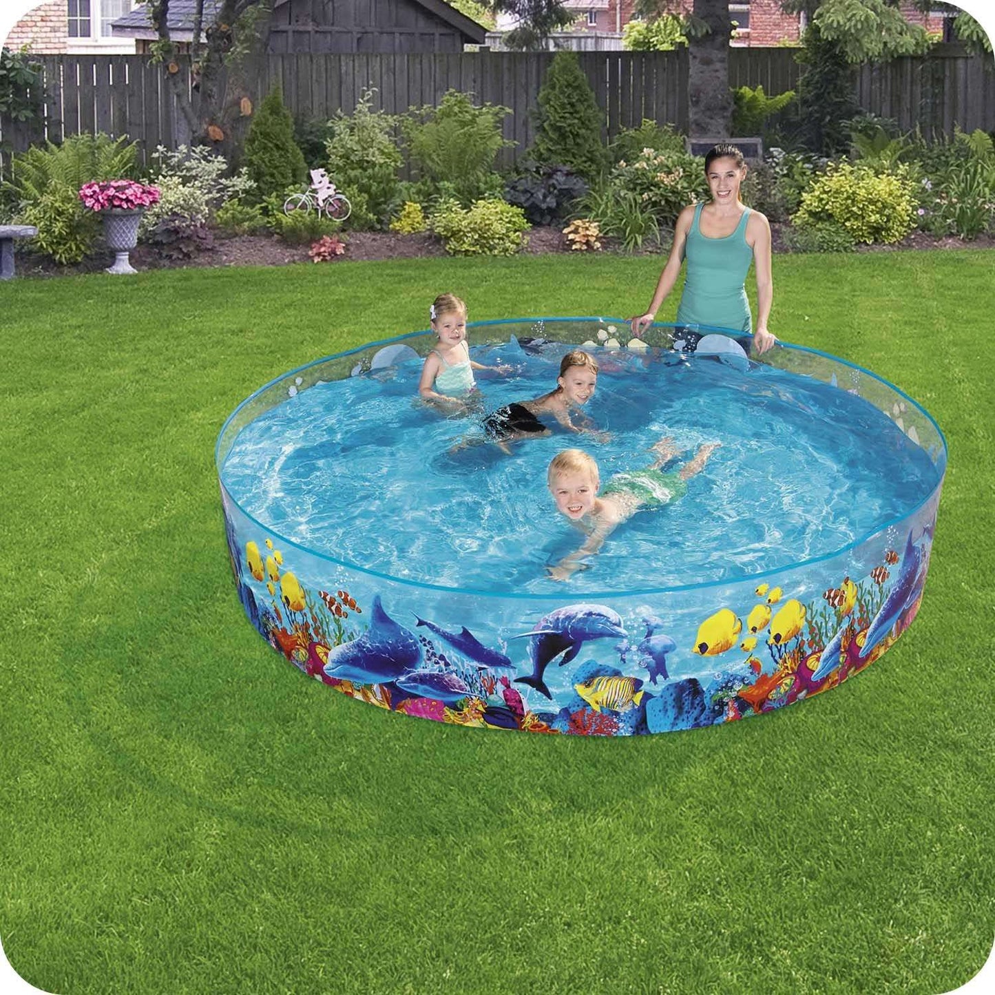 Expansion pool for children with fish 244x46cm Bestway 55031
