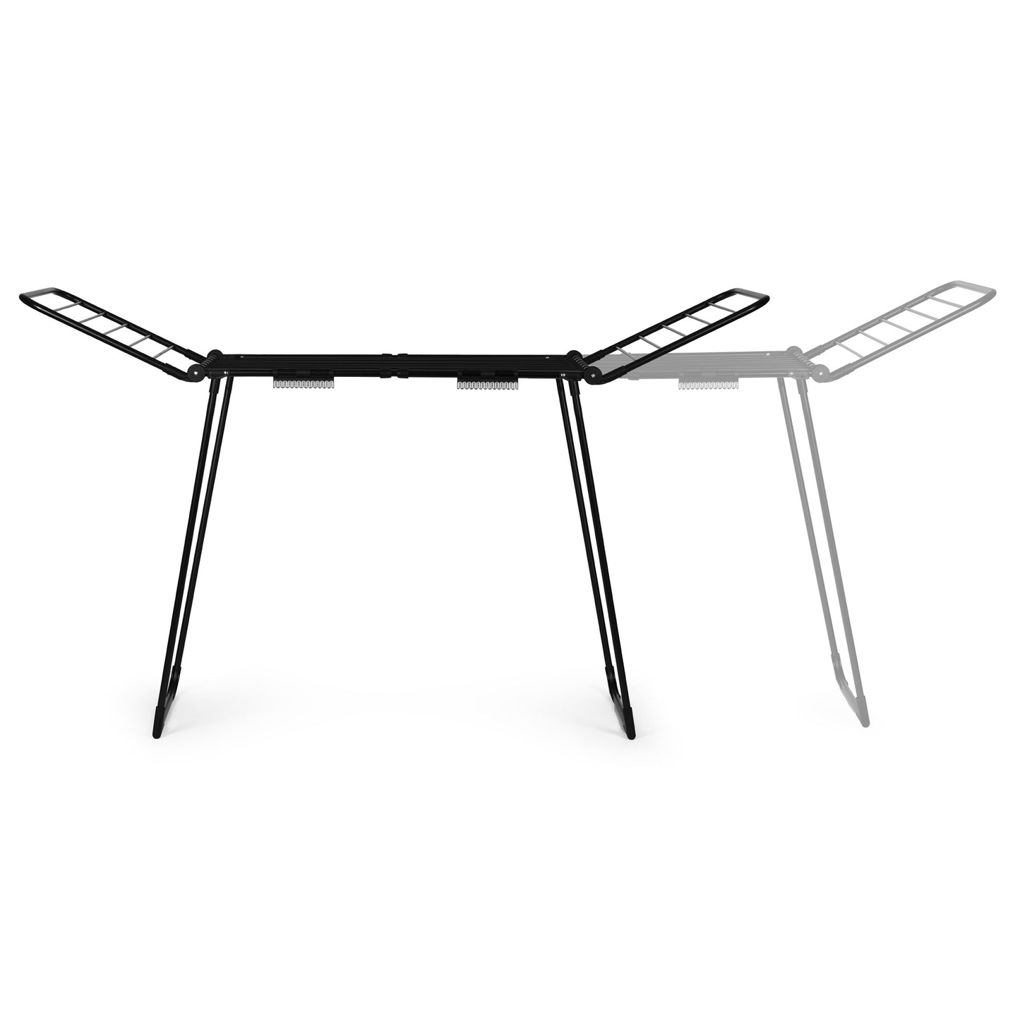 Extendable Clothes Drying Rack, 27m, Foldable, Black