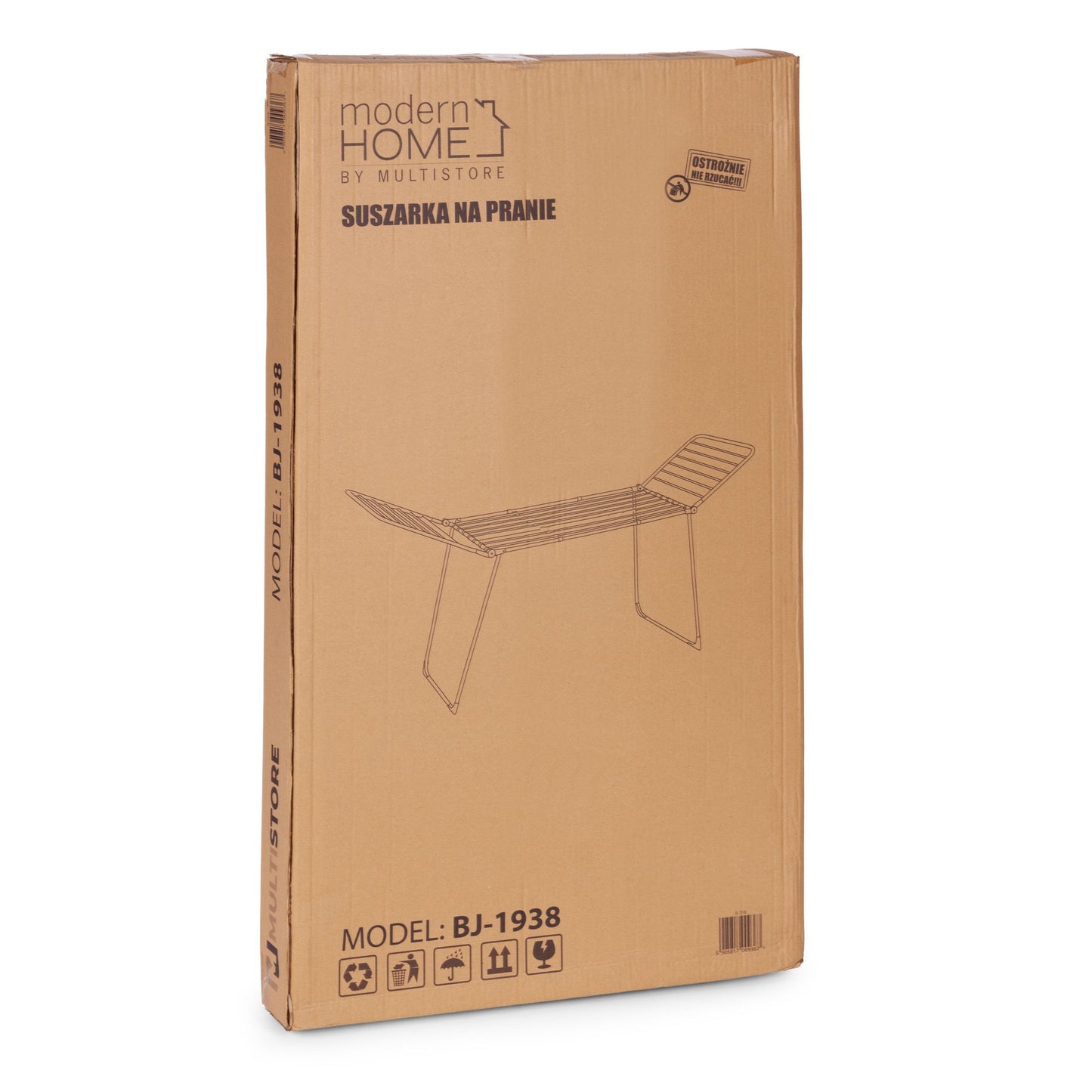 Extendable Clothes Drying Rack, 27m, Foldable, Black