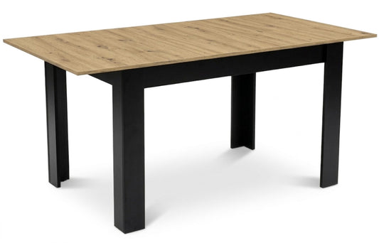 Extendable Dining Table 120–160 cm, Artisan Oak Finish