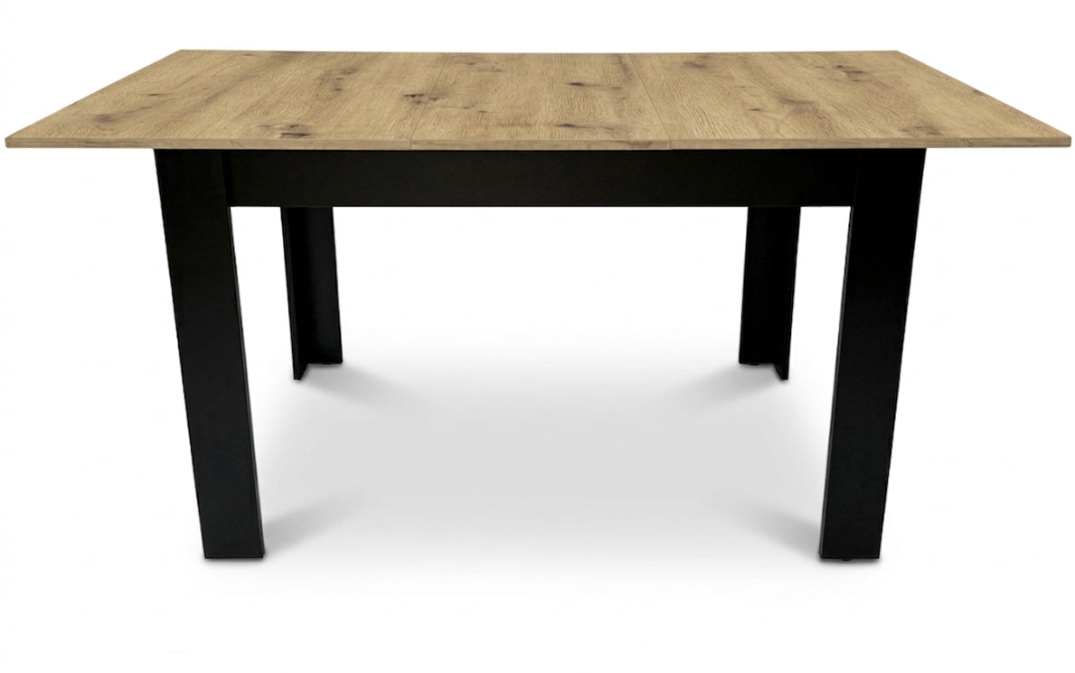 Extendable Dining Table 120–160 cm, Artisan Oak Finish