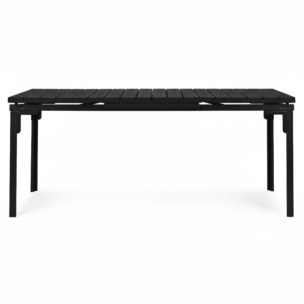 Extendable Garden Table for 12, 180–240 cm, Steel & HDPE