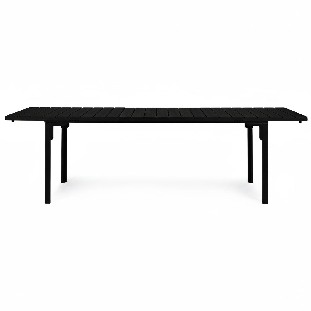 Extendable Garden Table for 12, 180–240 cm, Steel & HDPE