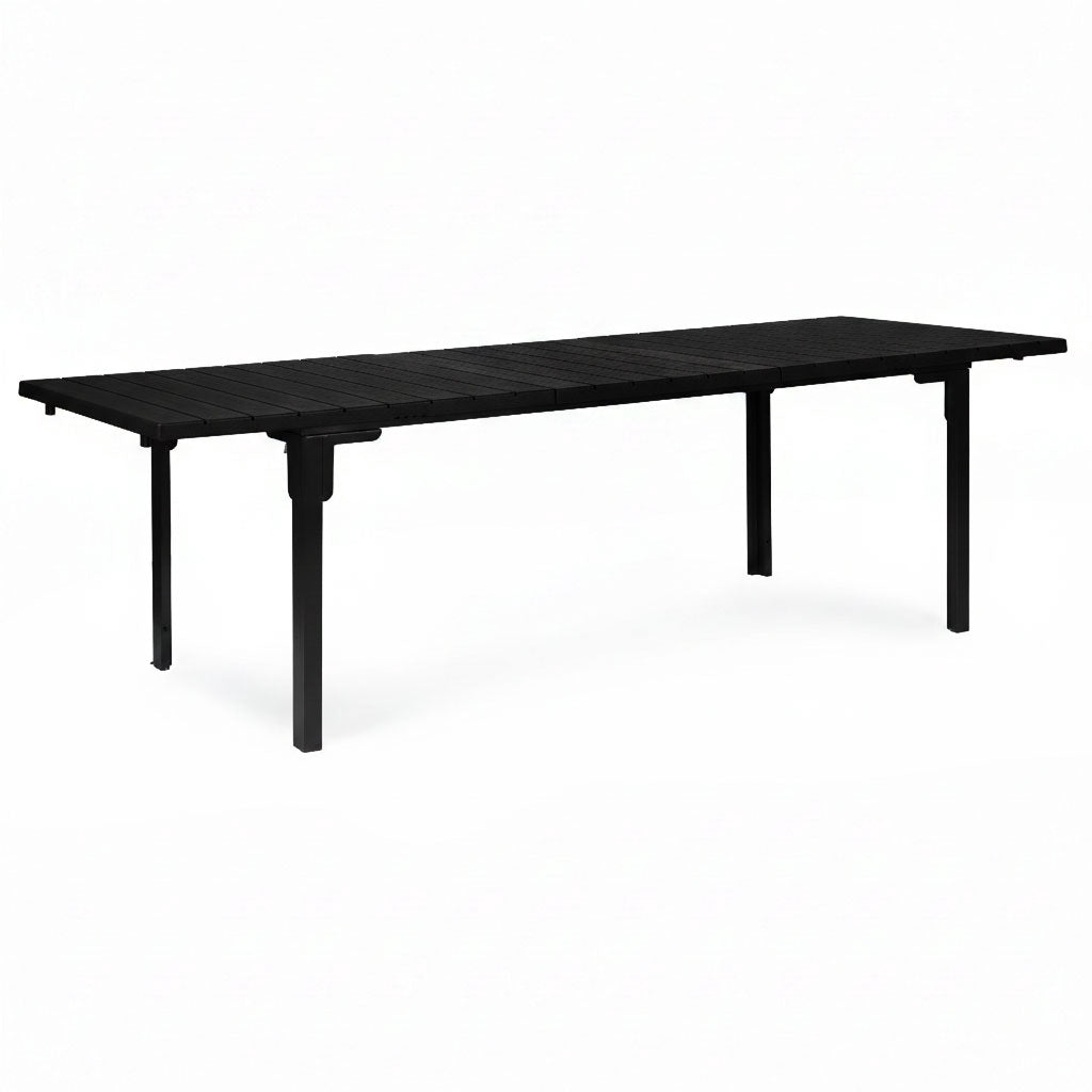 Extendable Garden Table for 12, 180–240 cm, Steel & HDPE