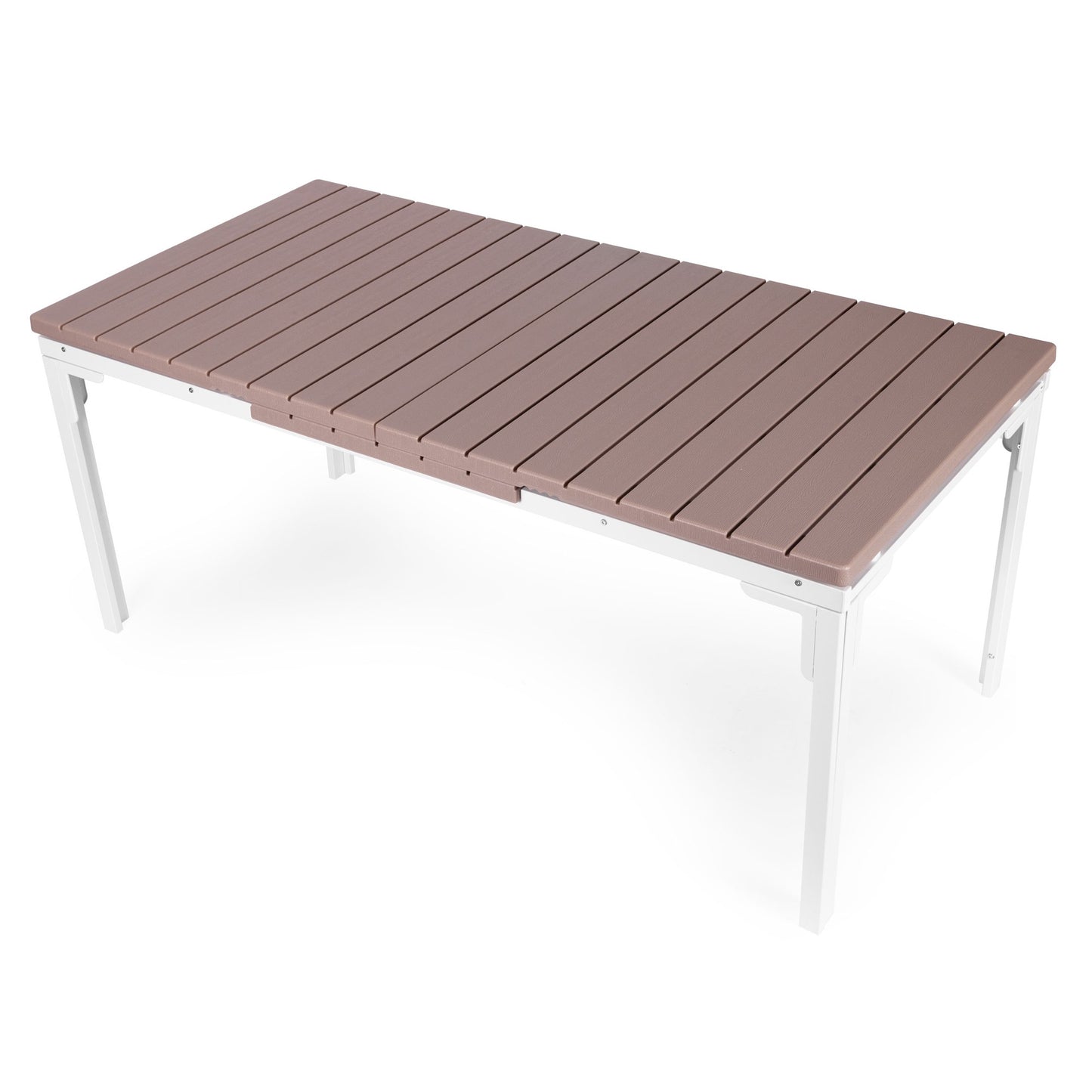 Extendable Garden Table for 12, 180–240 cm, Steel & HDPE
