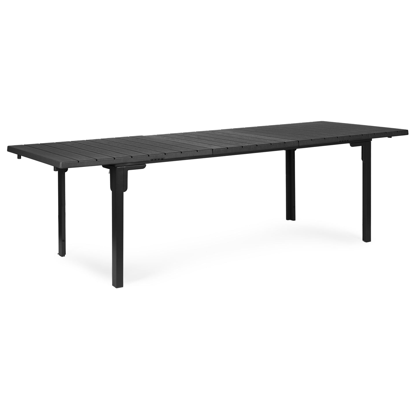 Extendable Garden Table for 12, 180–240 cm, Steel & HDPE