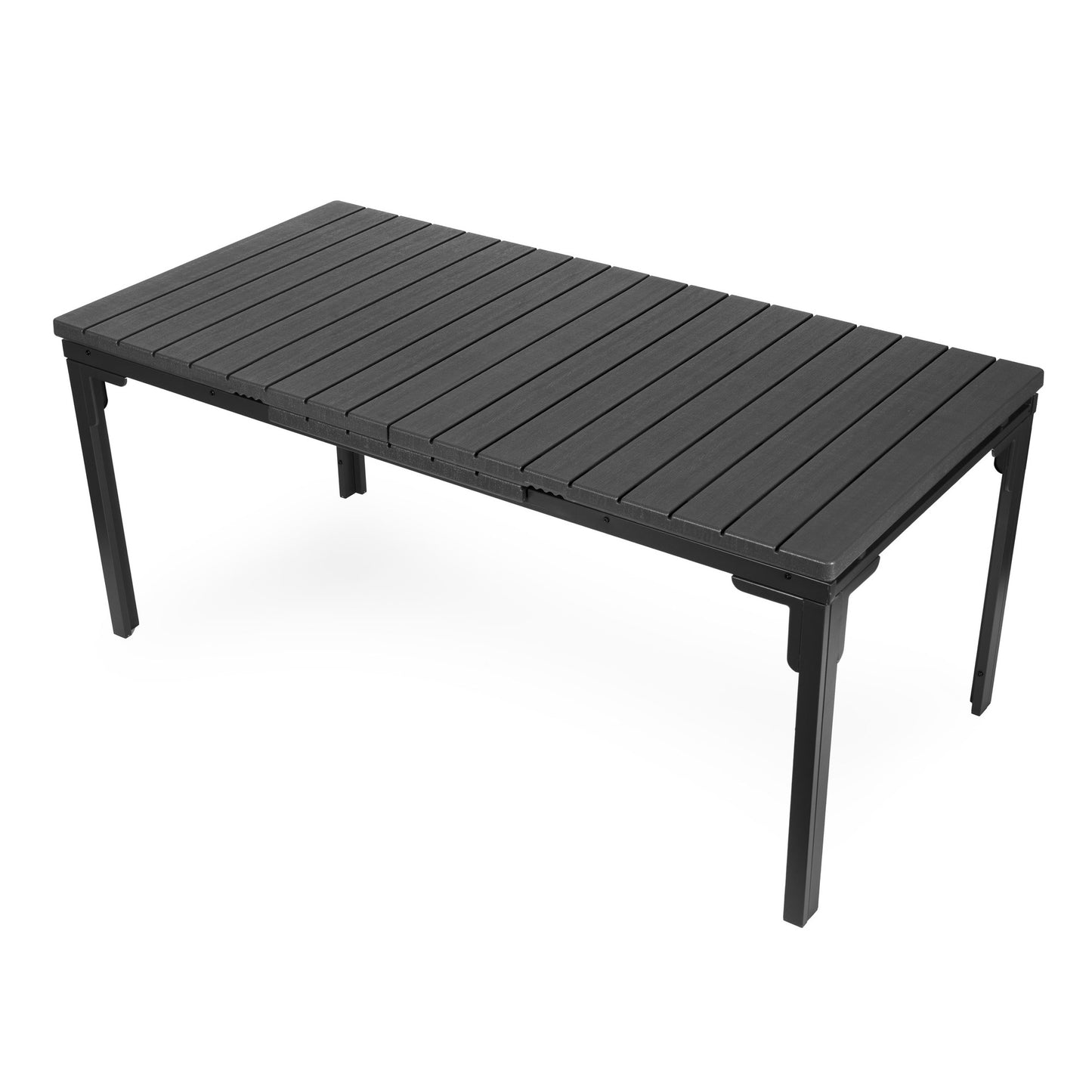 Extendable Garden Table for 12, 180–240 cm, Steel & HDPE