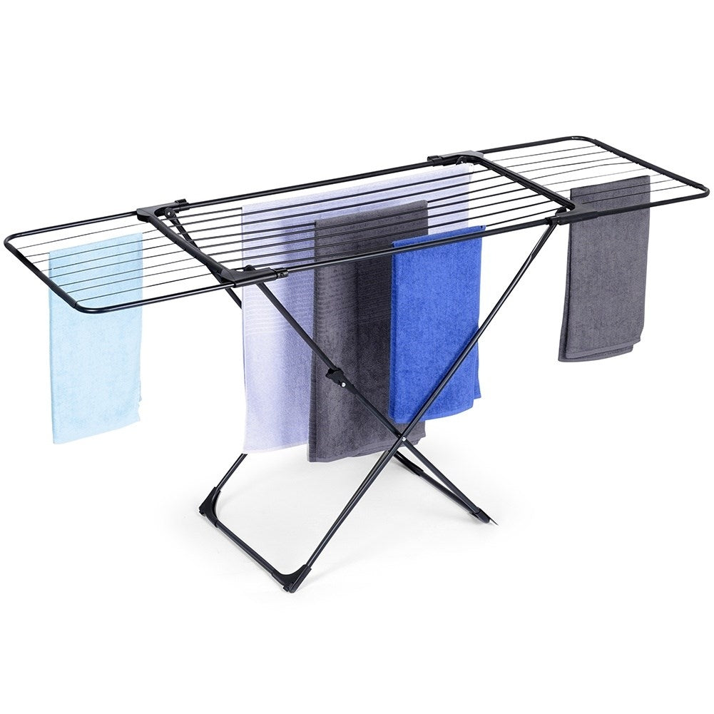 Extendable drying rack for indoor and outdoor use