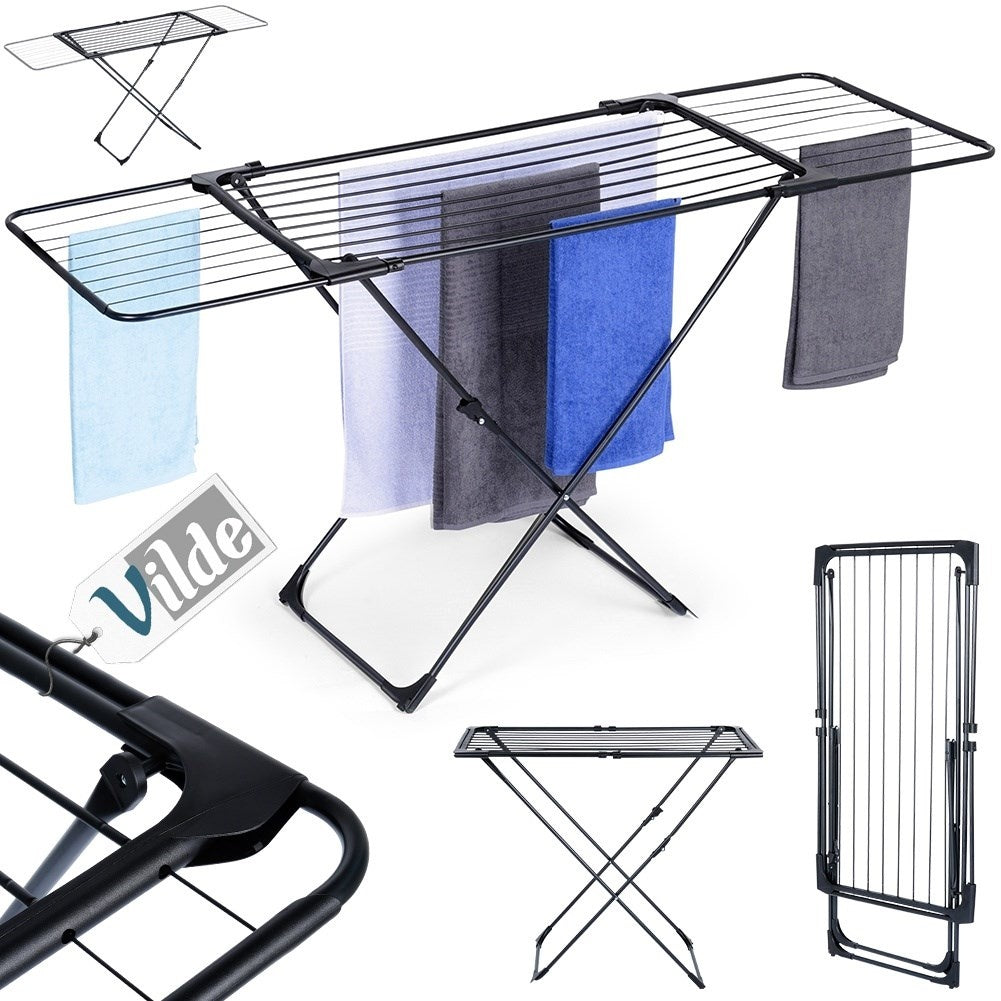 Extendable drying rack for indoor and outdoor use